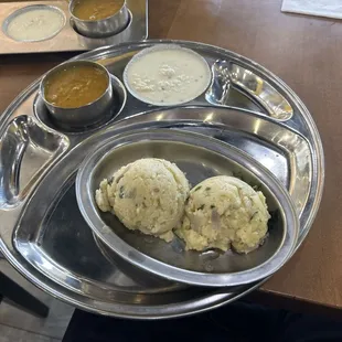 a plate of food on a table