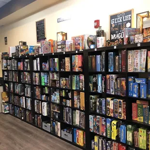 Customers can check out games to play for a fee from their board game library while at the cafe.