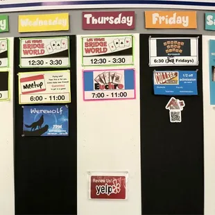 Events calendar &amp; specials