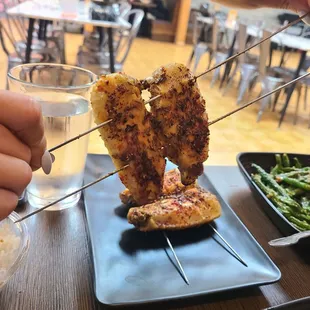 Chicken wing skewers