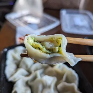 Zucchini &amp; Egg with Shrimp Dumplings