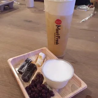 Q Mochi & Almond Pudding