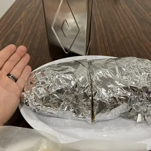 Asada burrito. Friggin huge.