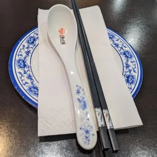 Spoon and chopsticks