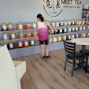 I love seed stores with those glass jars.