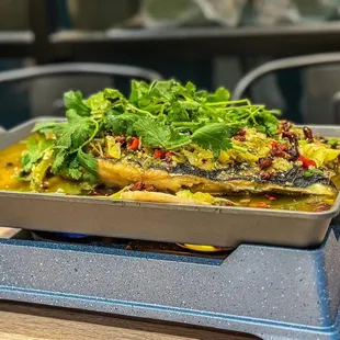 Sauerkraut Grilled Fish