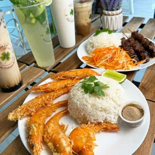 Fried Shrimp &amp; Beef Sticks