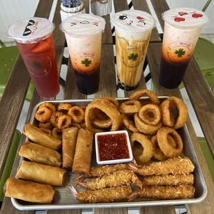 Boba Drinks and Fried Goodies