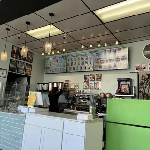 Clean counter and screen menu.