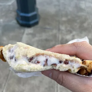 &quot;Cheese&quot; and red bean toast