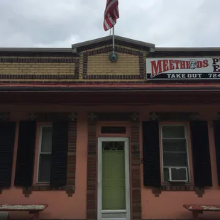 The front but entrance is on side