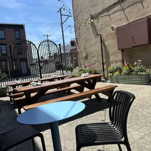 Outdoor seating area