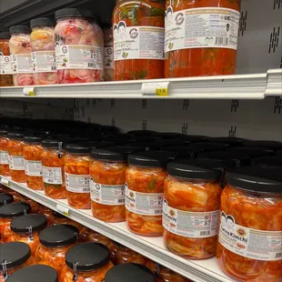 Kimchi row. A little too spicy for me now days but it does bring back some memories.