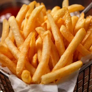 a basket of french fries