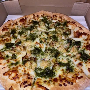 Chicken Pesto Pizza