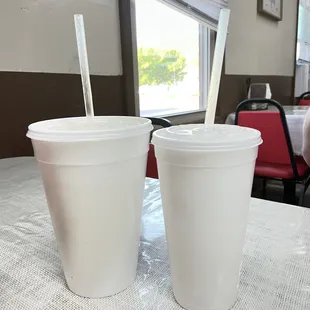 Drink difference between the large and small
