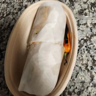 Steak burrito