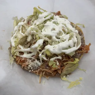 Chicken tostada