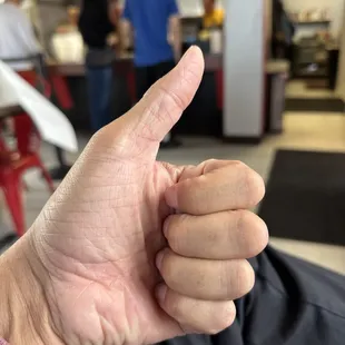 My finger- thumbs up for this place.