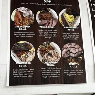 Menu! Bowls