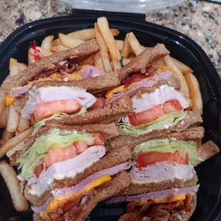 6/23/2024.  The Club and Fries ($15.55):  straightforward, however satisfactory, 3/5 stars!