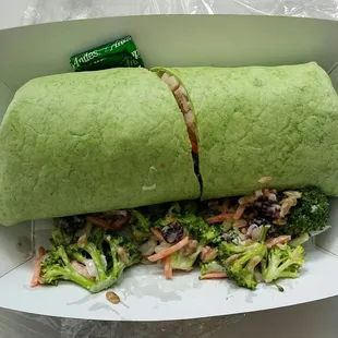 Thai chicken wrap