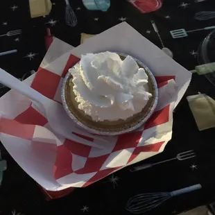 A mini key lime pie!