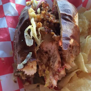 This sandwich broke my neck jaja