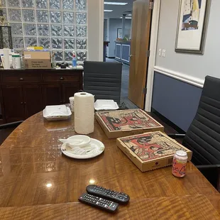 One of the lawyers treated us to breakfast and lunch today.