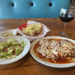 Manicotti, Ravioli, Eggplant Parmesan