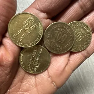Fake money i got stuck with because their machines don't work and they working find me my real money back to go elsewhere to do laundry !