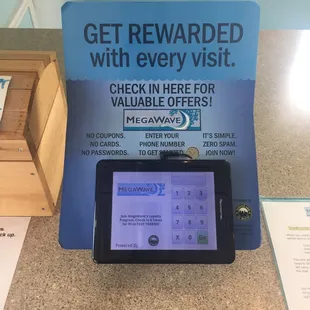 Check-in for free washes