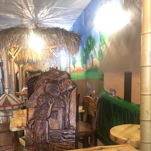 the interior of the restaurant