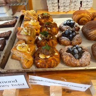 a variety of baked goods