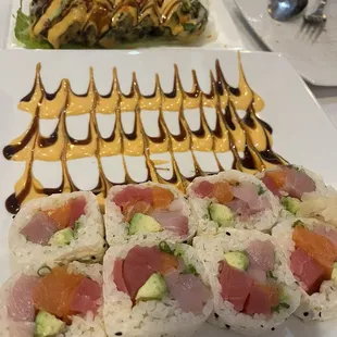sushi and sashimi, food, sashimi, sushi