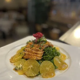 a plate of food on a table