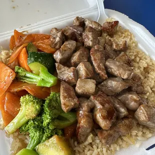 Hibachi Steak with Fried rice