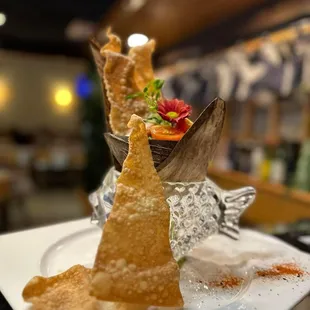 a plate of food on a table
