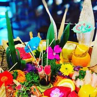 interior, sushi and sashimi