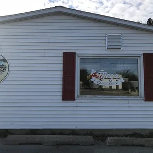 the exterior of the store