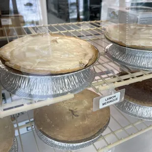 a variety of pies