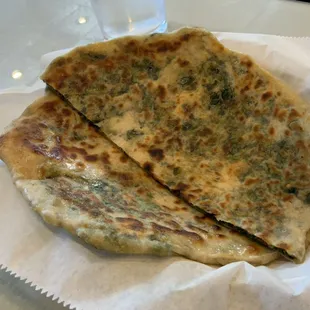 Spinach paratha