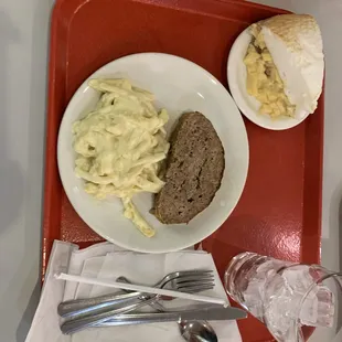 Meatloaf at Mehlman's Cafeteria.