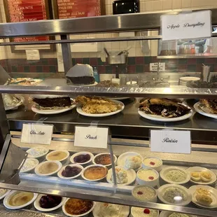 a variety of desserts