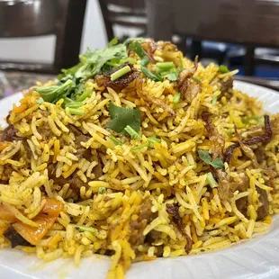 a plate of food on a table