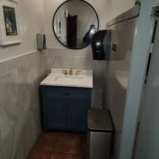 The bathroom spotless