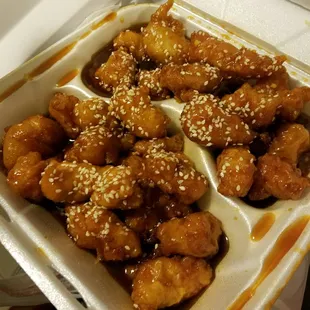 Spicy Sesame Chicken carry out