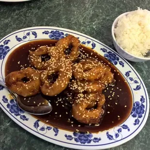 Extra Spicy Sesame Chicken &amp; RIce