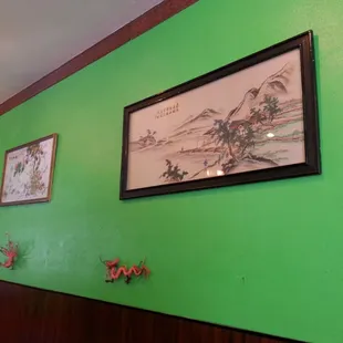 Chinese art on walls