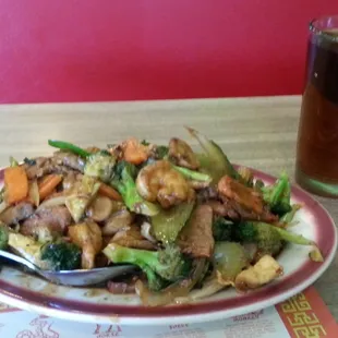 Ample portions, delicious.